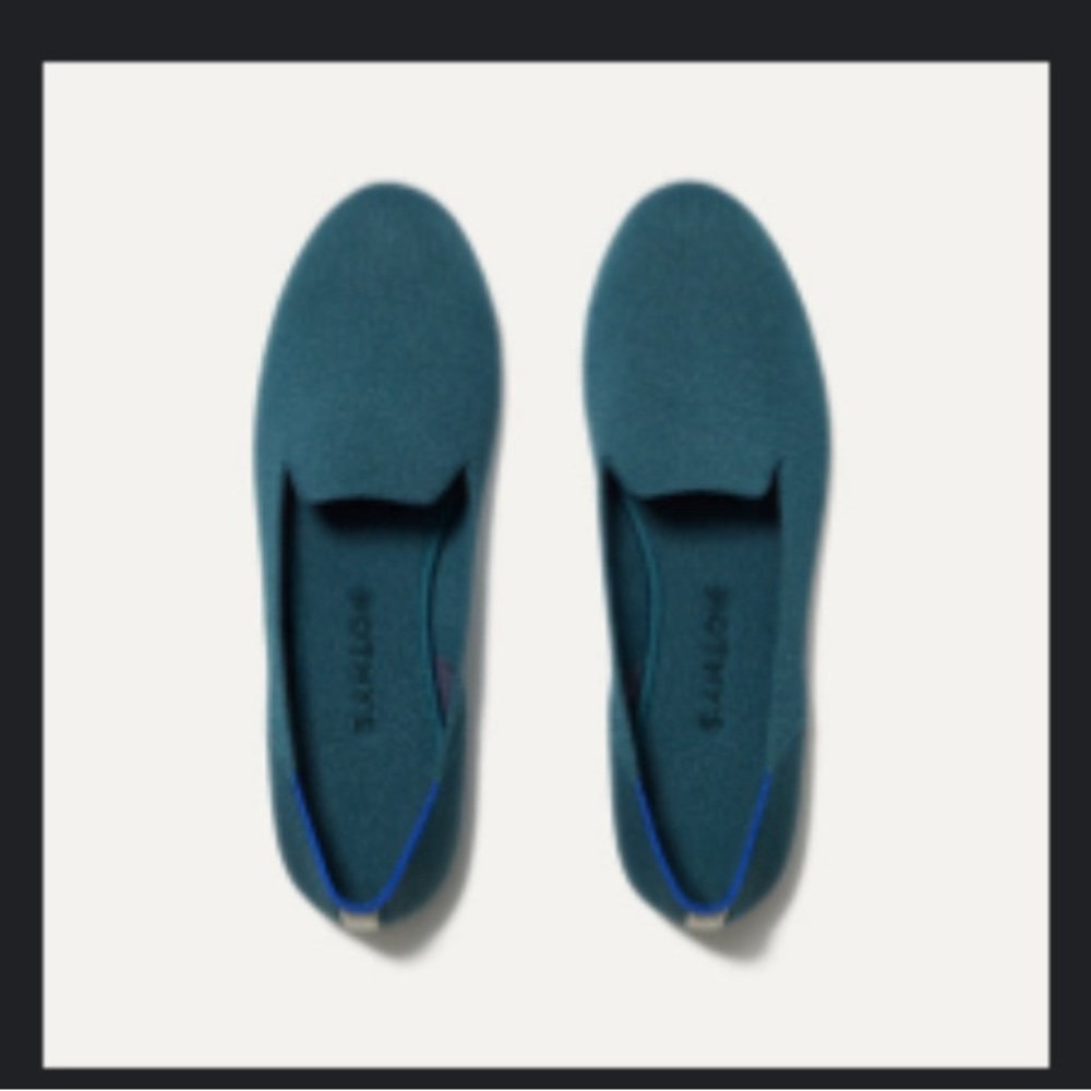 Rothy’s The Loafer, Deep Emerald, Size 9, NWOT